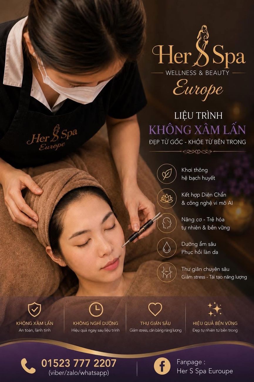 Poster liệu trình không xâm lấn Her S Spa Europe