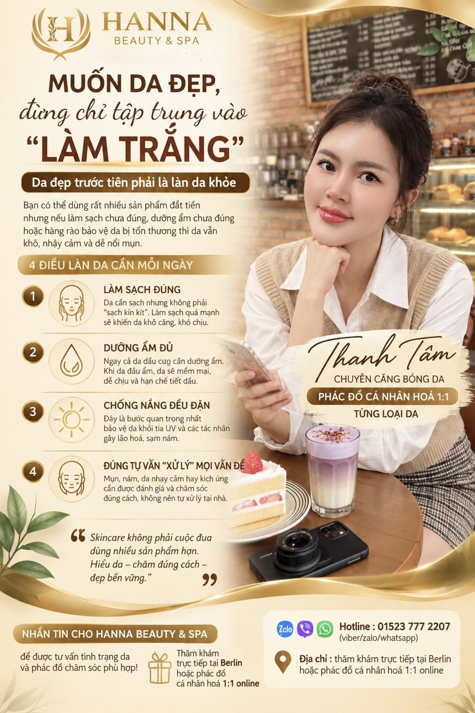 Poster: muốn da đẹp đừng chỉ tập trung vào làm trắng