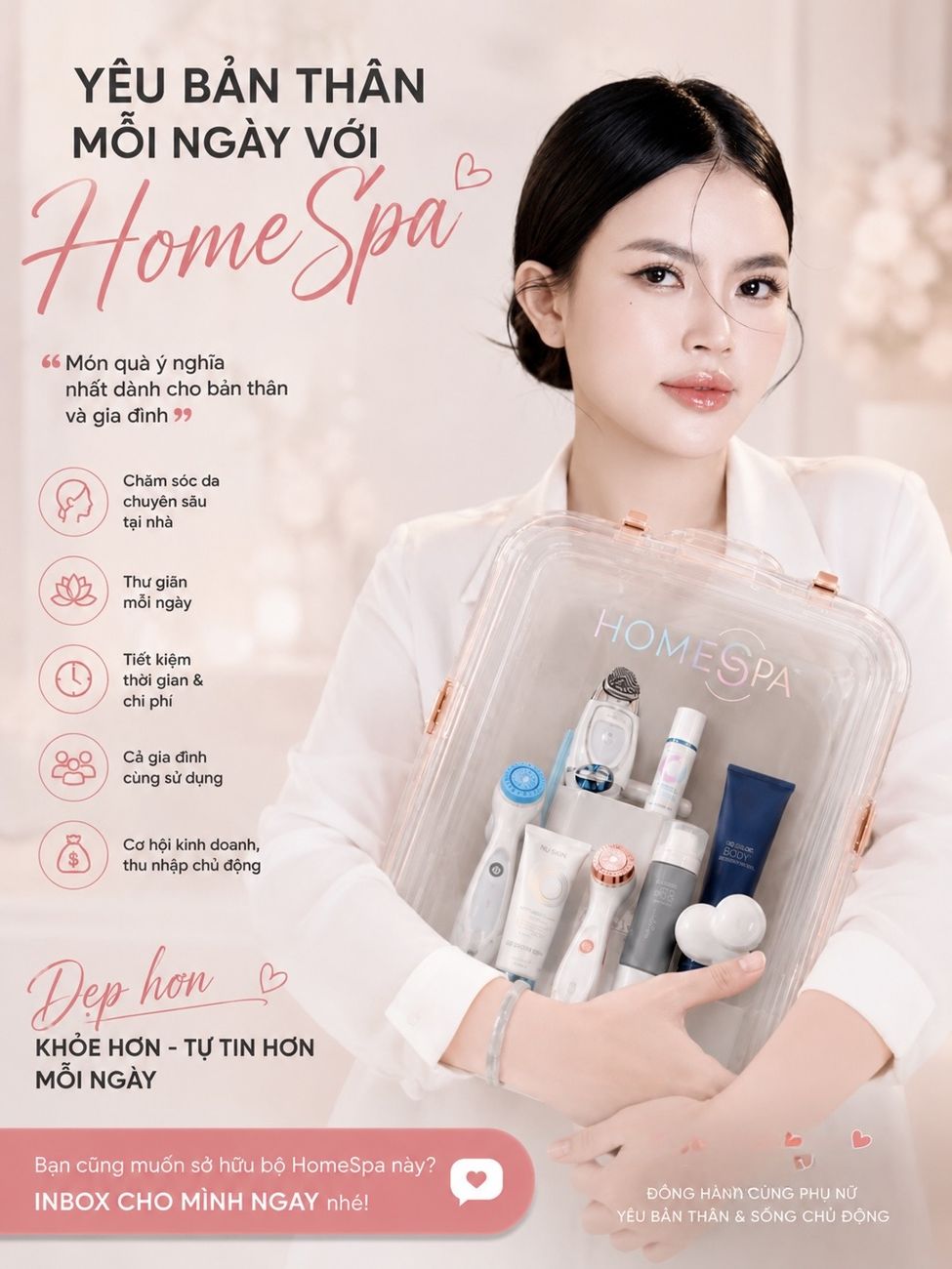 Poster bộ HomeSpa: yêu bản thân mỗi ngày